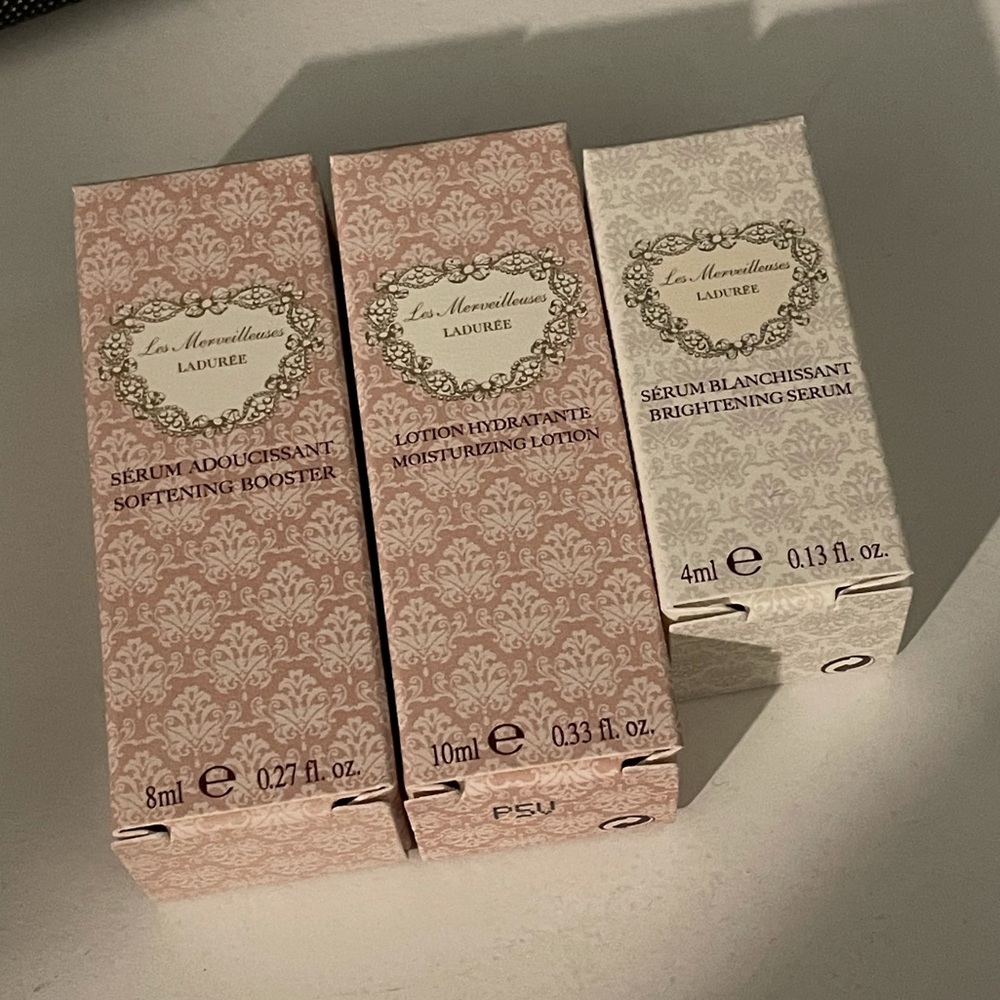 Ladureé samples, two serum + one lotion